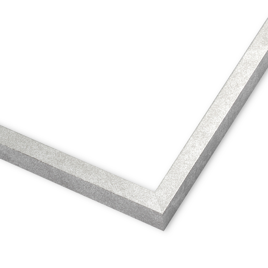 Rama do obrazów, zdjęć oraz plakatów na wymiar LUCA #2817. Wysoka nowoczesna, drewniana oprawa -kolor srebrny