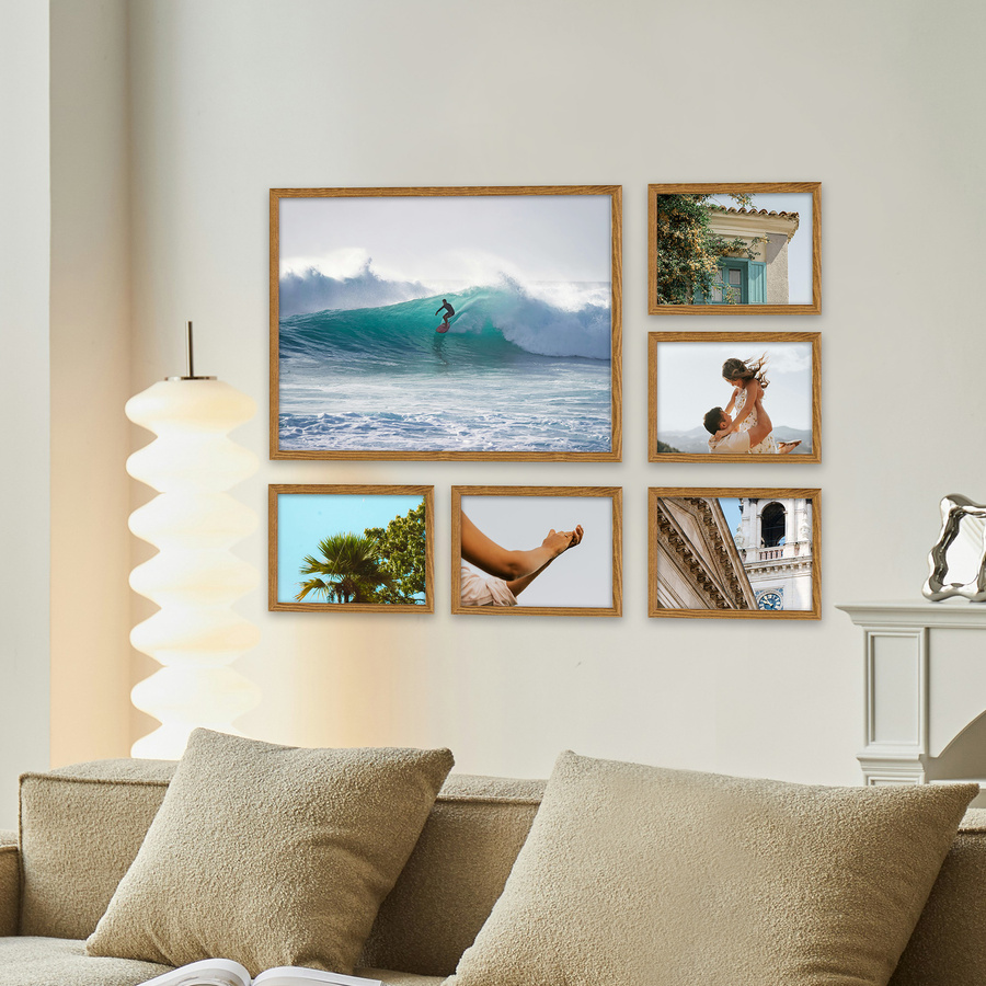 Zestaw dębowych ramek galeria HIT 33 GF0002