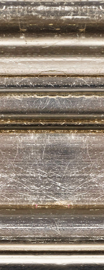 Rama do obrazów, zdjęć, plakatów oraz luster na wymiar LUCA #3057. Klasyczna oprawa - kolor srebrny szlagmetal