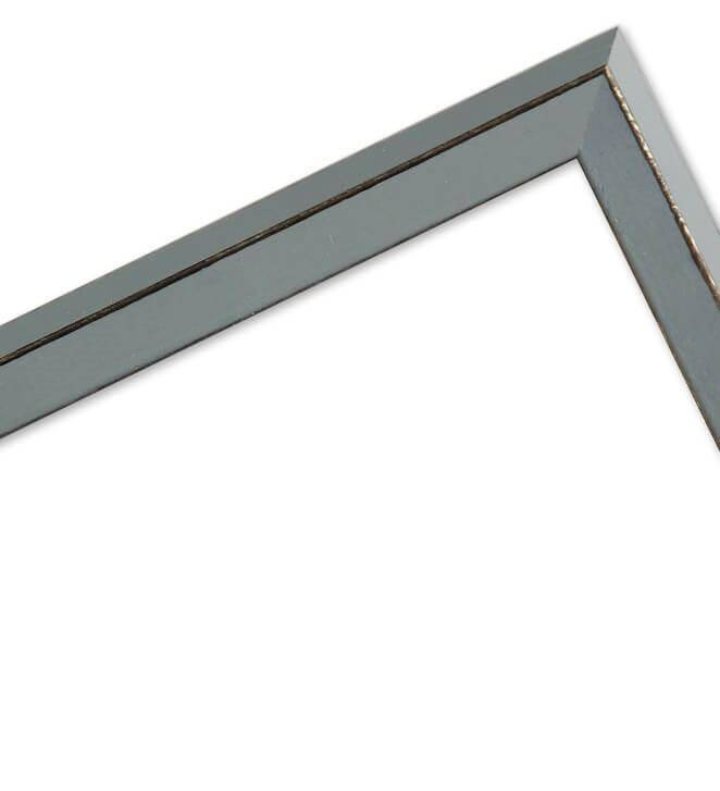 Ramka drewniana MARINA 2791, nowoczesna fotoramka na zdjęcia, plakaty lub rysunki - kolor szary, przetarcia