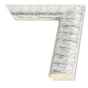 Rama do obrazów, zdjęć oraz luster na wymiar LUCA #3018. Ozdobna nowoczesna, drewniana oprawa - kolor srebrny