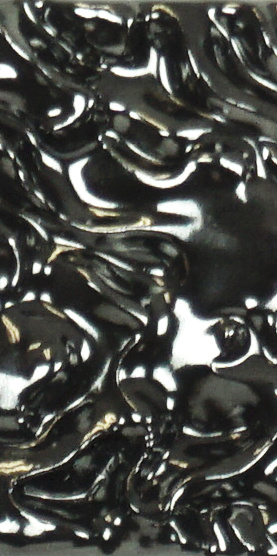 Rama do lustra, obrazu, zdjęcia na wymiar LUCA #2155. Ozdobna gnieciona drewniana oprawa - w kolorze grafitowym