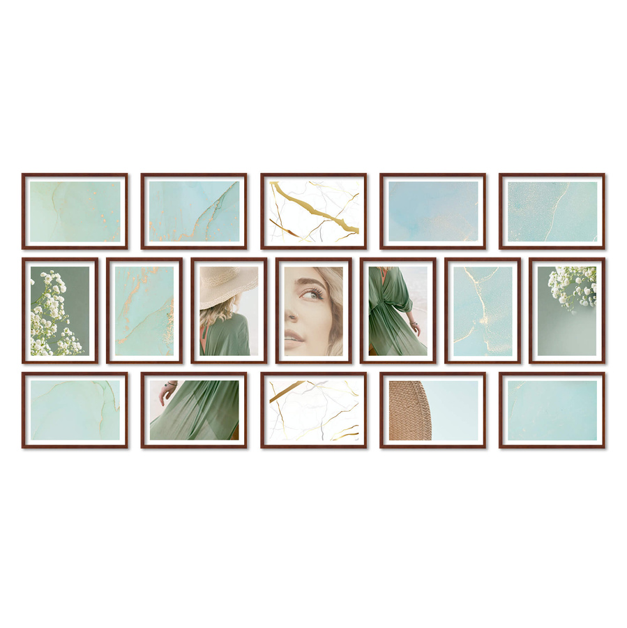 Zestaw ramek PINIA 3 GF0028 - galeria ramek na 17 zdjęć