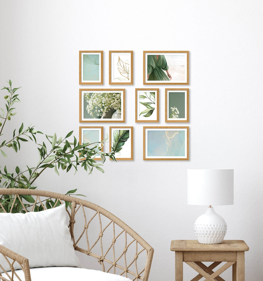 Zestaw ramek PINIA 00 GF0027 - galeria ramek na 9 zdjęć