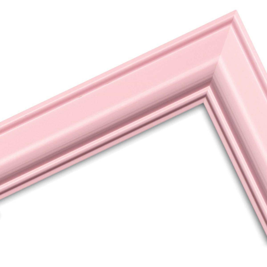 Ramka drewniana FAVARO 2141, nowoczesna fotoramka na zdjęcia, plakaty lub obrazy - kolor różowy