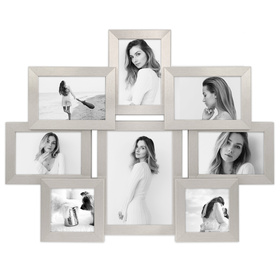 Multirama w srebrnym kolorze MULTI  HEN S na 8 zdjęć ramka na zdjęcia