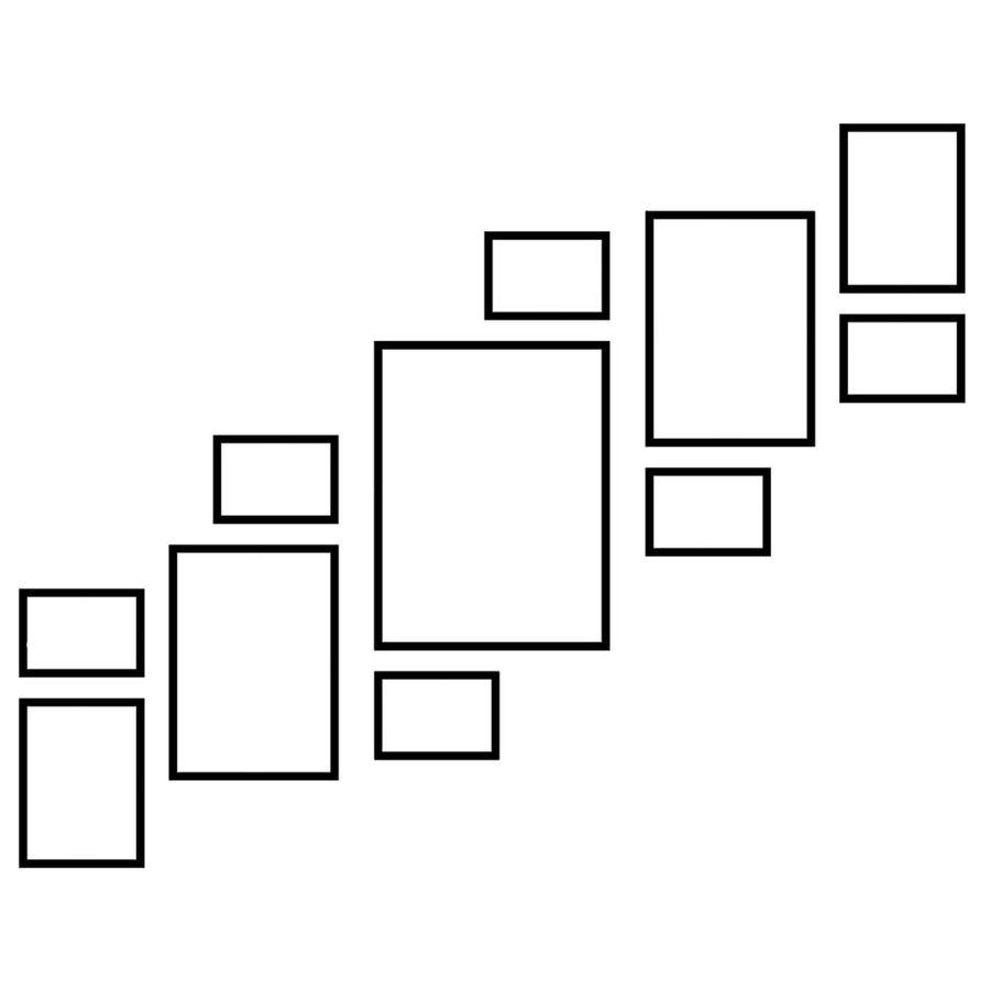 Zestaw ramek PINIA 3 GF0030 R- galeria ramek na 11 zdjęć