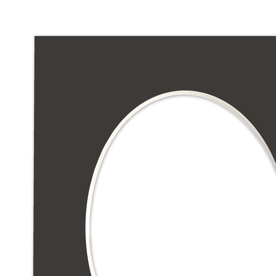 Passe partout 24x30 (18x24) OWAL CZARNE BLACK LUCA Q5801