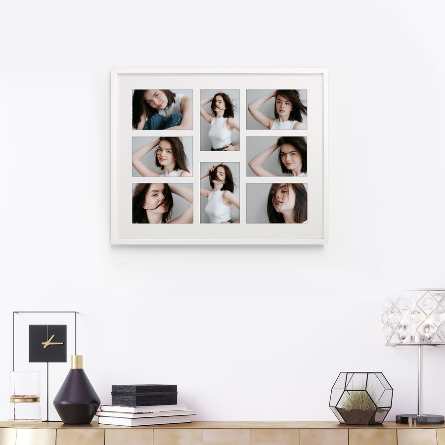 Foto galeria na 8 zdjęć White 40x50 A 10x15