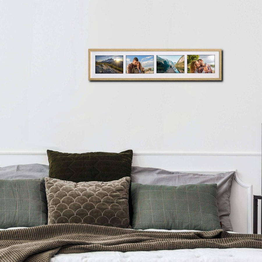 Ramka drewniana galeria passe-partout Natural 18x86 - kolor naturalne drewno