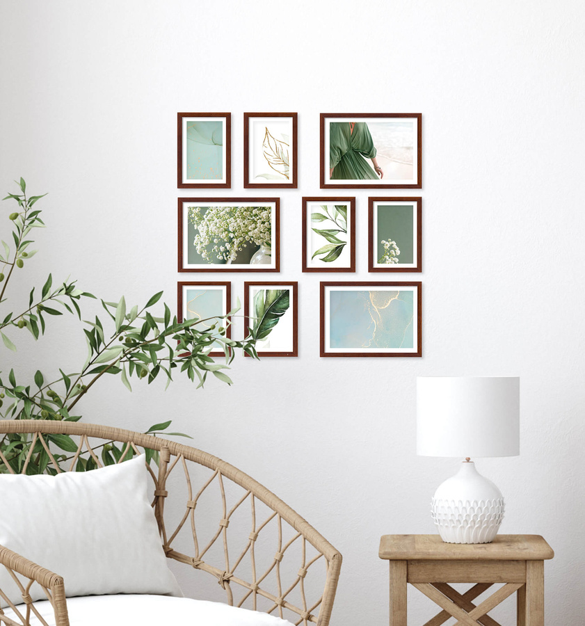 Zestaw ramek PINIA 3 GF0027 - galeria ramek na 9 zdjęć