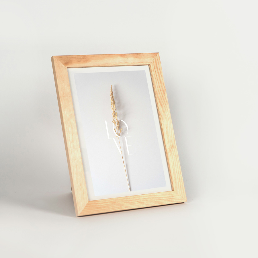 Ramka z drewna surowego na zdjęcia RAW 15x21 cm