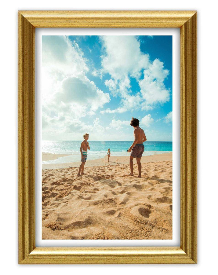 Ramka drewniana TORI 1849, szlachetn fotoramka na zdjęcia, plakaty lub rysunki - kolor złoty