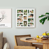 Foto galeria 50x50 cm na 11 zdjęć o wymiarach 10x15 cm i 10x10 cm biała