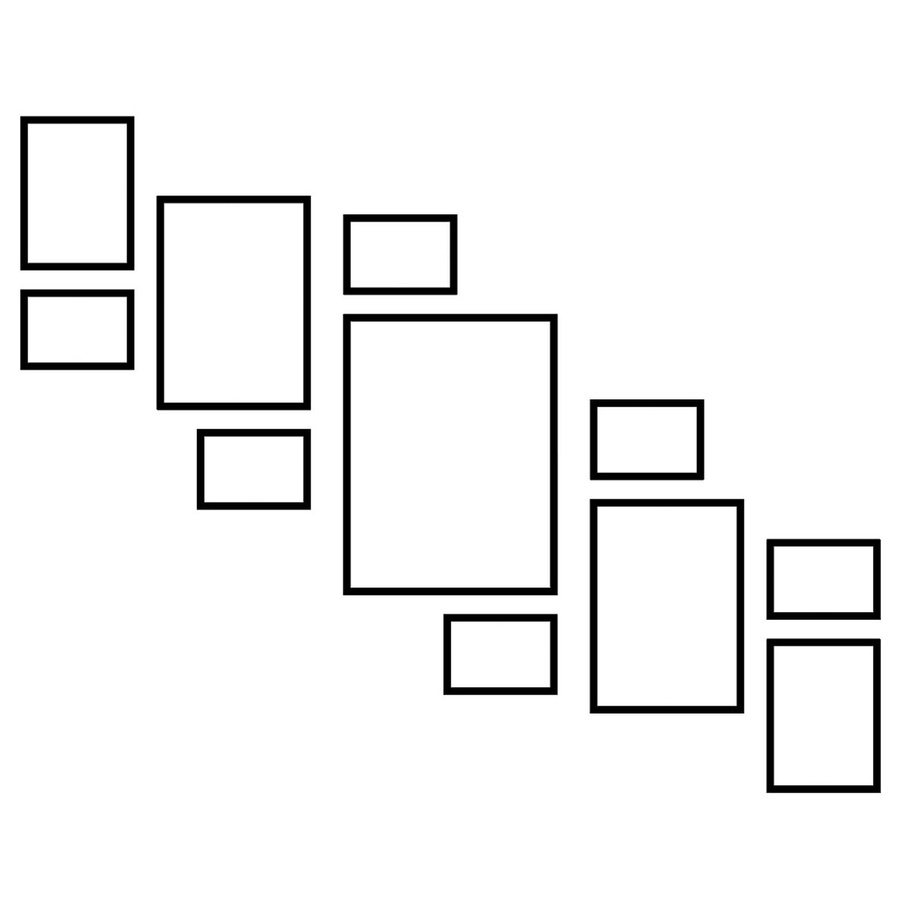 Zestaw ramek PINIA 3 GF0030 L- galeria ramek na 11 zdjęć