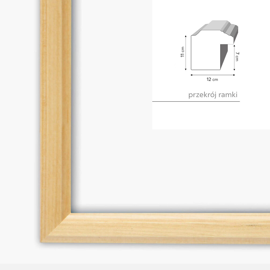 Galeria ścienna PRESTO 0 GF0001. Zestaw naturalnych ramek na ścianę