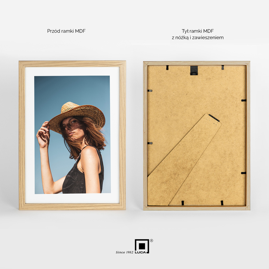 Zestaw 5 brązowych ramek na zdjęcia FDM 02 w rozmiarze 21x30 cm