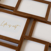 Multirama drewniana Brown 91, zestaw ramek 8 X 10x15 cm, 1 X 13x18 cm - brązowa