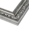 Rama do obrazów, zdjęć, plakatów oraz luster na wymiar LUCA #3005 Klasyczna, drewniana oprawa - kolor srebrny, ornament