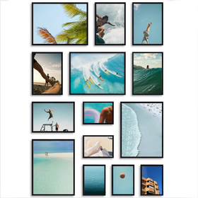 Galeria ścienna PRESTO 2 GF0001. Zestaw czarnych ramek na ścianę