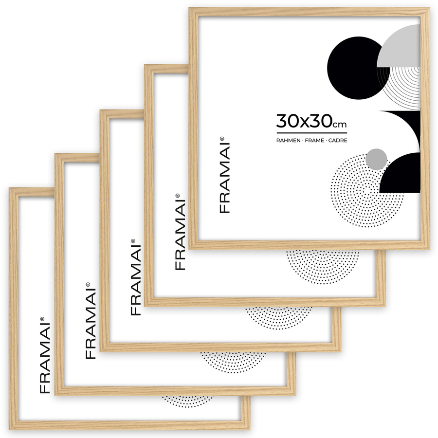 Ramka na zdjęcia w dębowym kolorze FDM 02 w rozmiarze 30x30 cm