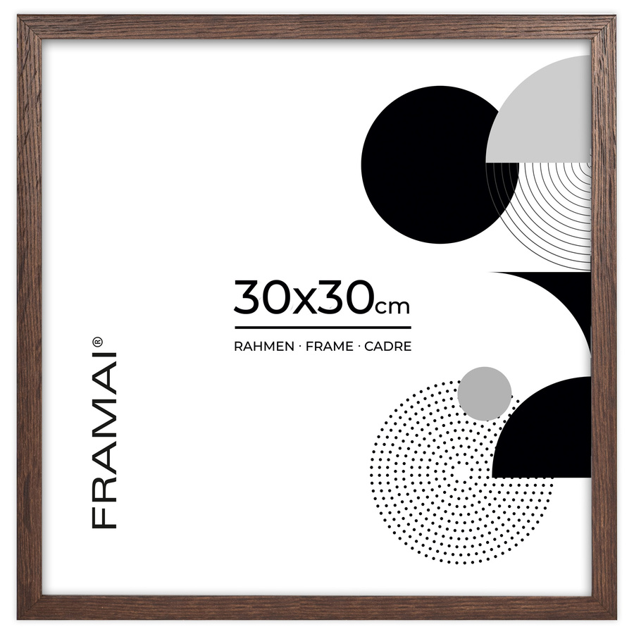 Ramka na zdjęcia w brązowym kolorze FDM 6 w rozmiarze 30x30 cm