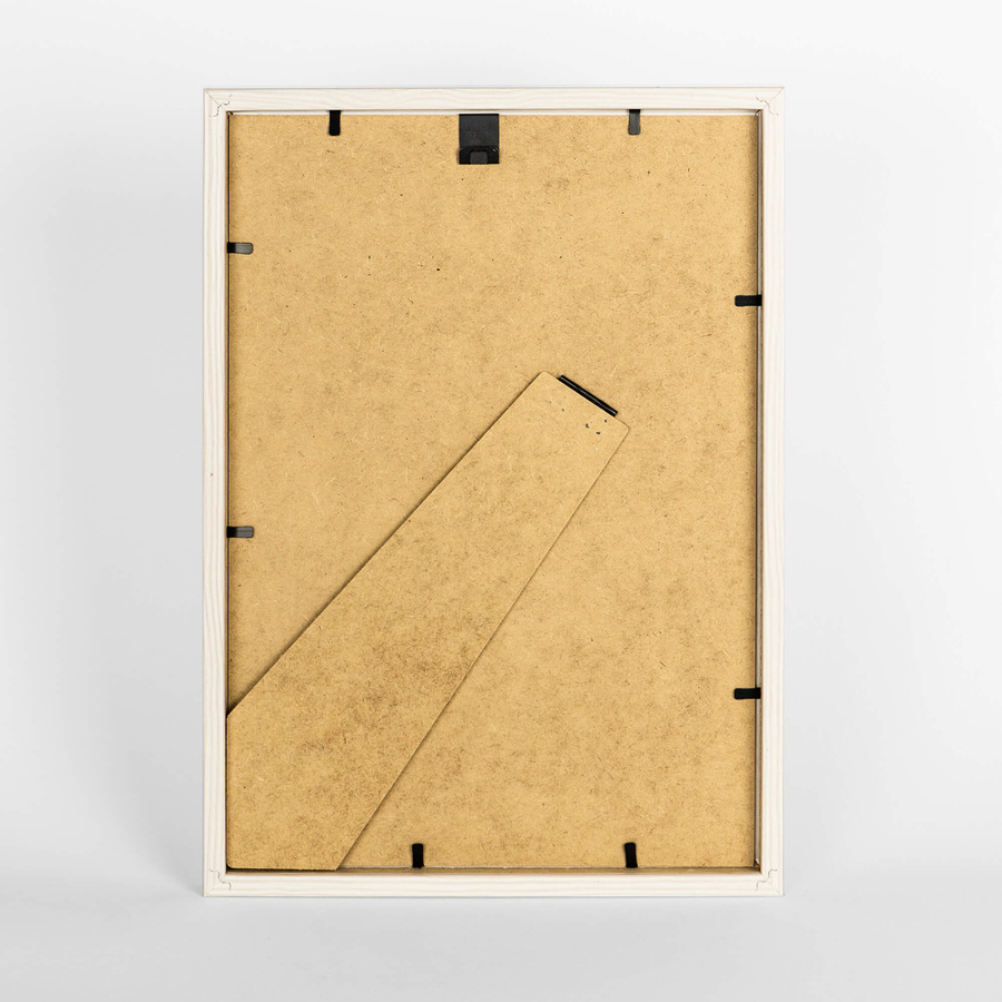 Biała ramka na zdjęcia z przetarciami FDM 5 w rozmiarze 30x40 cm