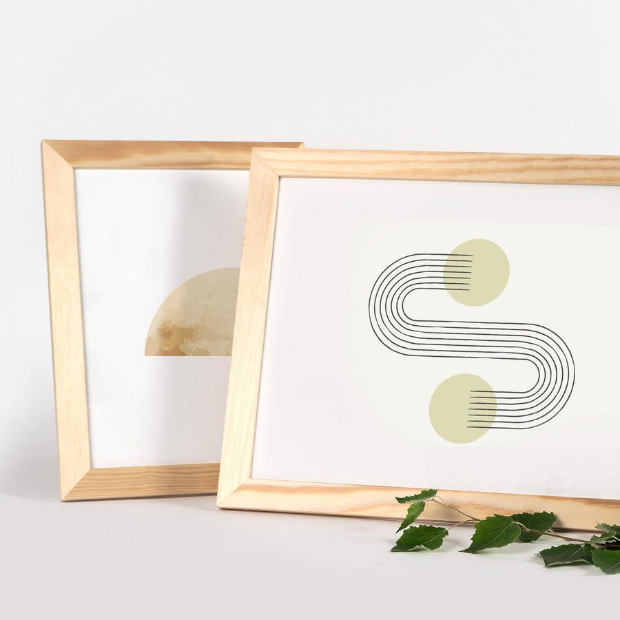 Ramka z drewna surowego na zdjęcia 5 szt. RAW 21x29,7 cm