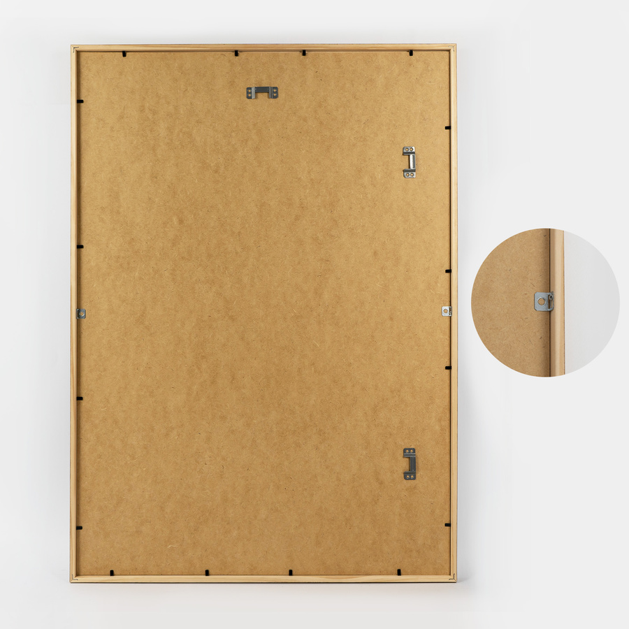 Ramka drewniana FIT, nowoczesna, wysoka fotoramka na zdjęcia, plakaty lub rysunki - kolor jasne drewno