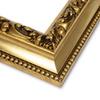 Rama do obrazów, zdjęć oraz luster na wymiar LUCA #3150. Stylowa z ornamentami, drewniana oprawa - kolor złoty patyna