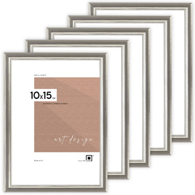 Zestaw ramek drewnianych PRESTO 2838 PAK 5 szt. - kolor srebrny