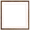 Brązowa ramka z passe partout na zdjęcia w rozmiarze 50X50 cm z okienkiem passe partout 40x40 cm