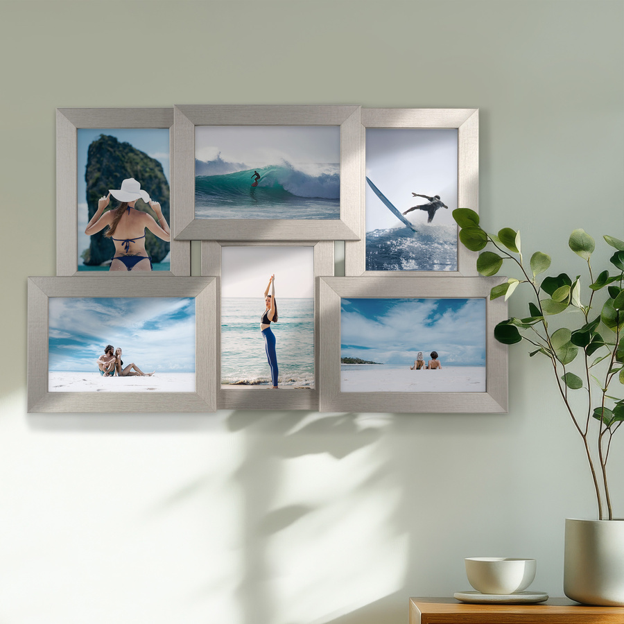 Multiramka MULTI HEN srebrna ramka na zdjęcia