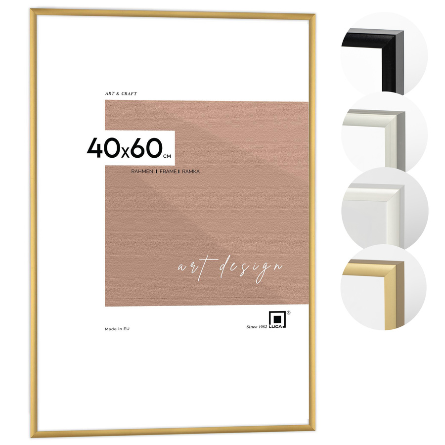 Ramka aluminiowa ROYALL Złota 40x60 cm