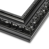 Rama do obrazów, zdjęć, plakatów oraz luster na wymiar LUCA #3009. Klasyczna oprawa - kolor czarny, ornament