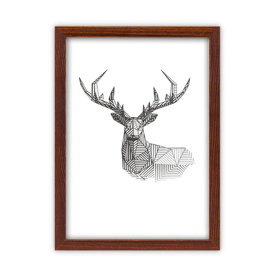 Galeria ścienna PINIA 3 GF0005. Zestaw brązowych ramek na ścianę