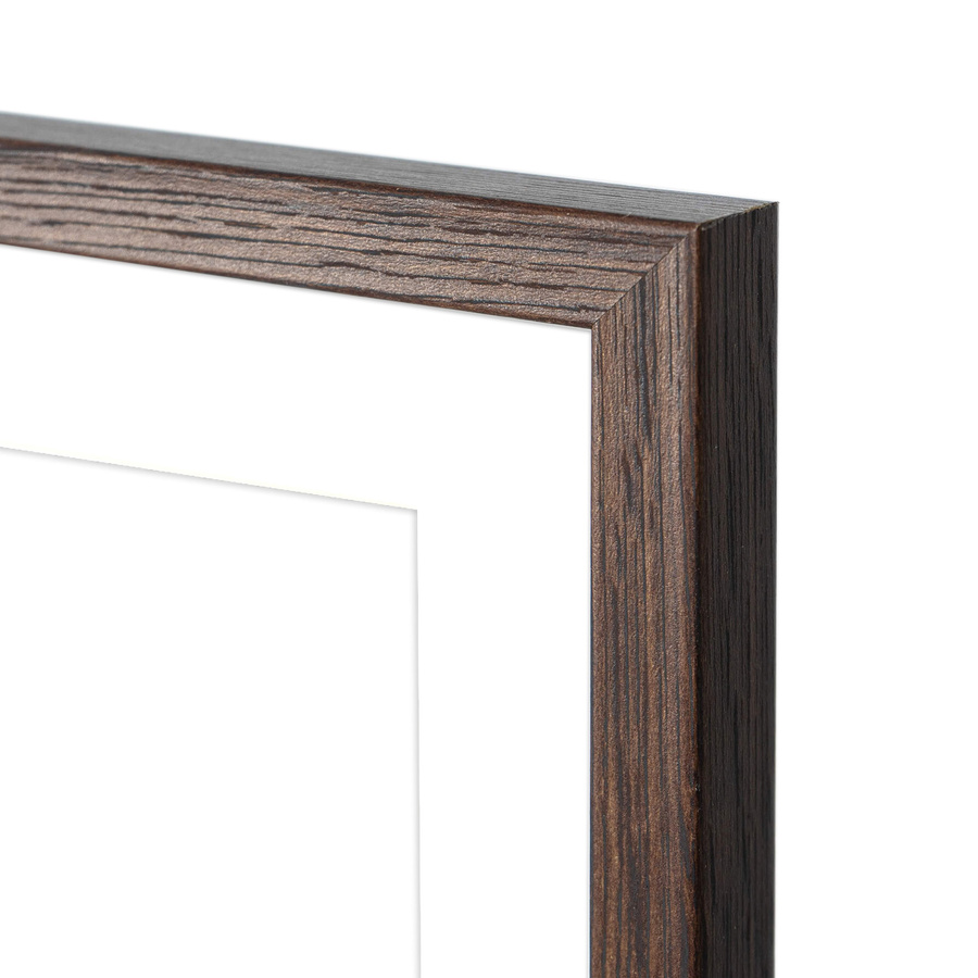 Foto galeria 40x50 cm na 8 zdjęć o wymiarach 10x10 cm 10x15 cm 15x21 cm brązowa