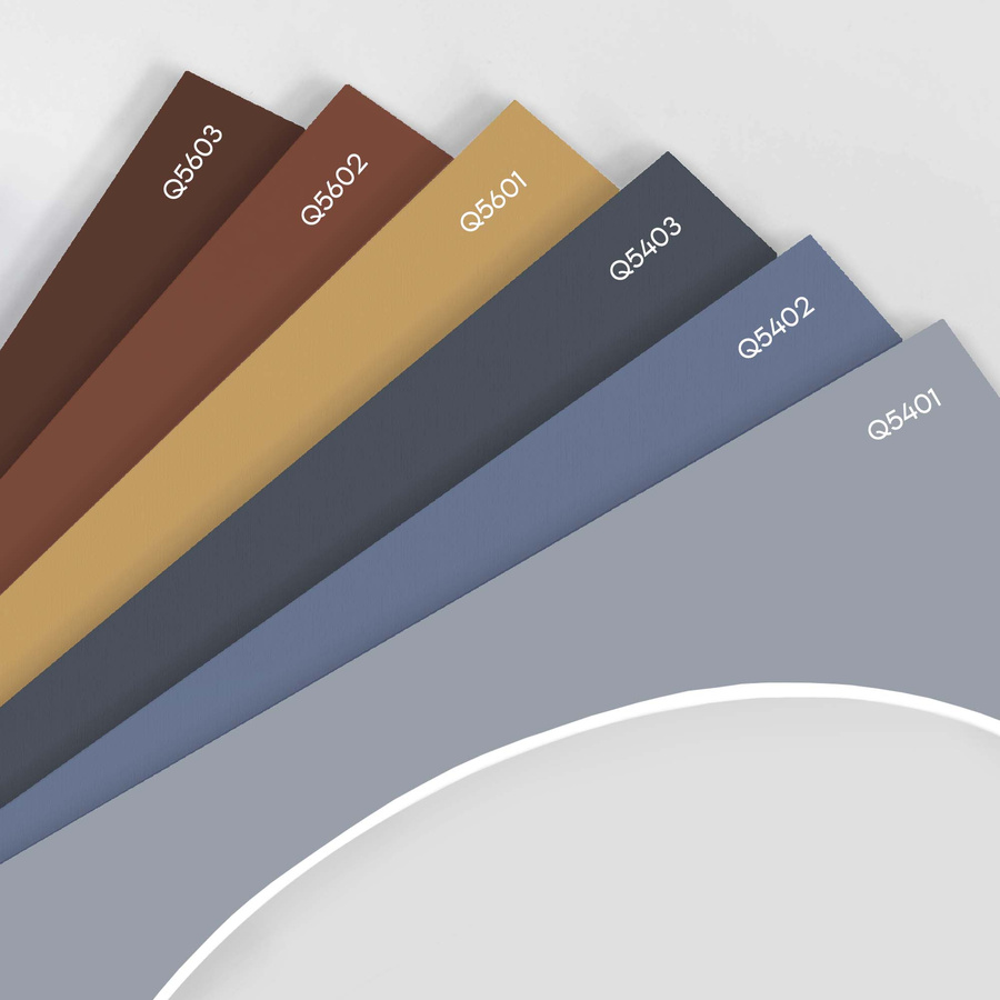 Passe partout 30x40 (24x30) OWAL GRANATOWE NAVY - LUCA Q5403