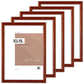 Zestaw ramek drewnianych PRESTO 2844 PAK 5 szt. - kolor mahoń