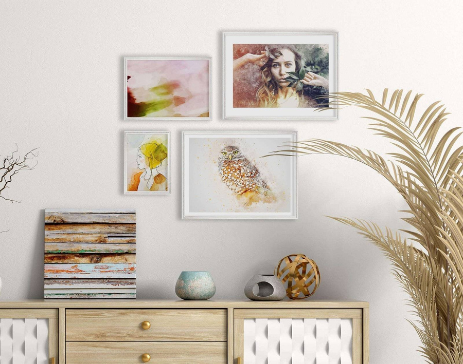 Zestaw srebrnych ramek galeria HIT 1 S GF0008