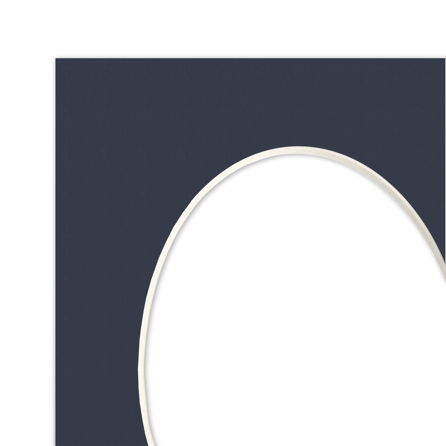 Passe partout 10x15 (6x9) OWAL GRANATOWE NAVY - LUCA Q5403