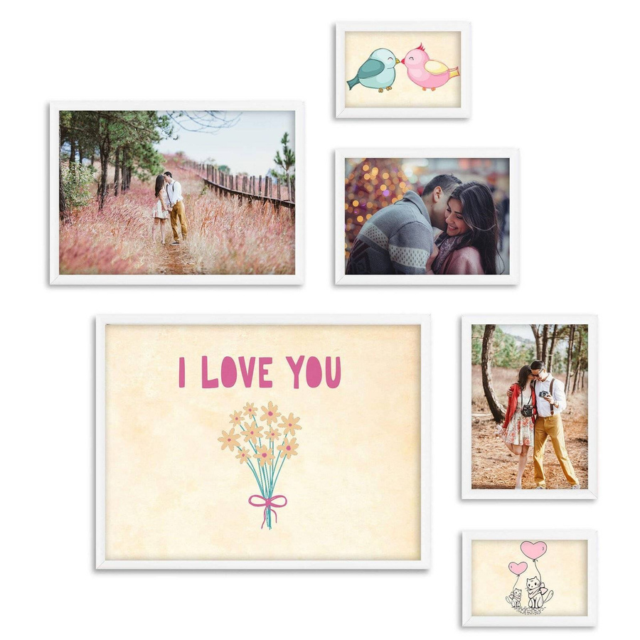 Zestaw białych ramek galeria HIT 01 GF0010