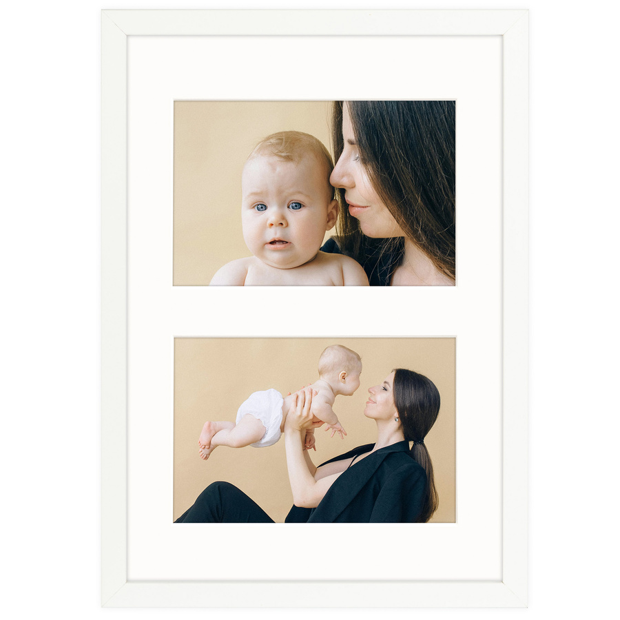 Foto galeria biała 21x30 cm na 2 zdjęcia o wymiarach 10x15 cm