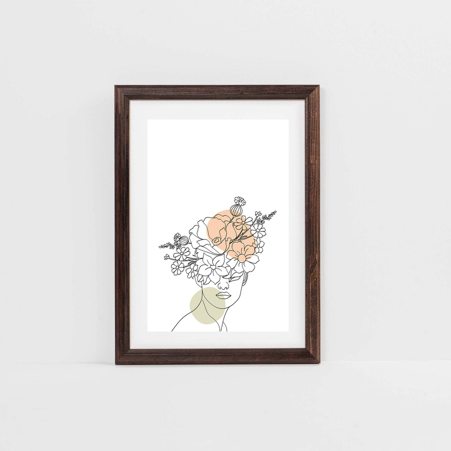 Zestaw ramek drewnianych PRESTO 2843 PAK 5 szt. - kolor brązowy