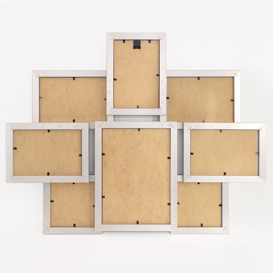 Multirama w srebrnym kolorze MULTI HEN S na 8 zdjęć ramka na zdjęcia