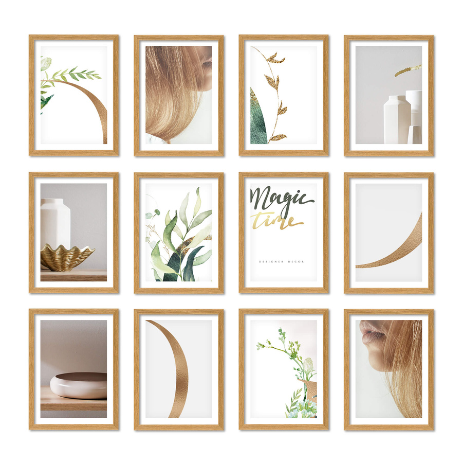 Zestaw ramek PINIA 00 GF0019 - galeria ramek na 12 zdjęć