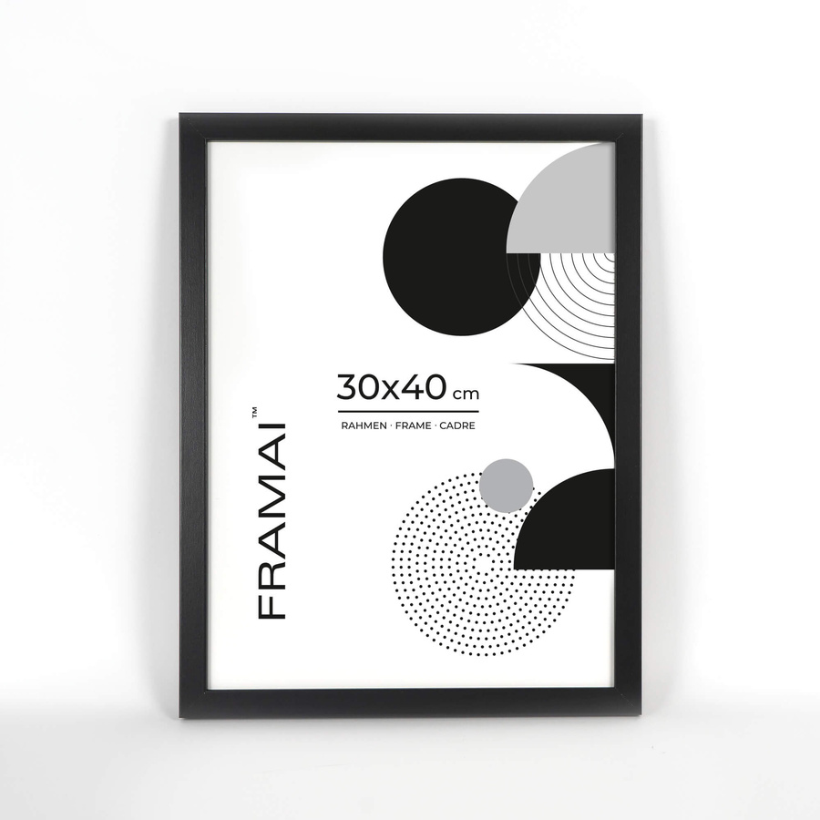 Czarna ramka na zdjęcia o rozmiarze 30x40 cm