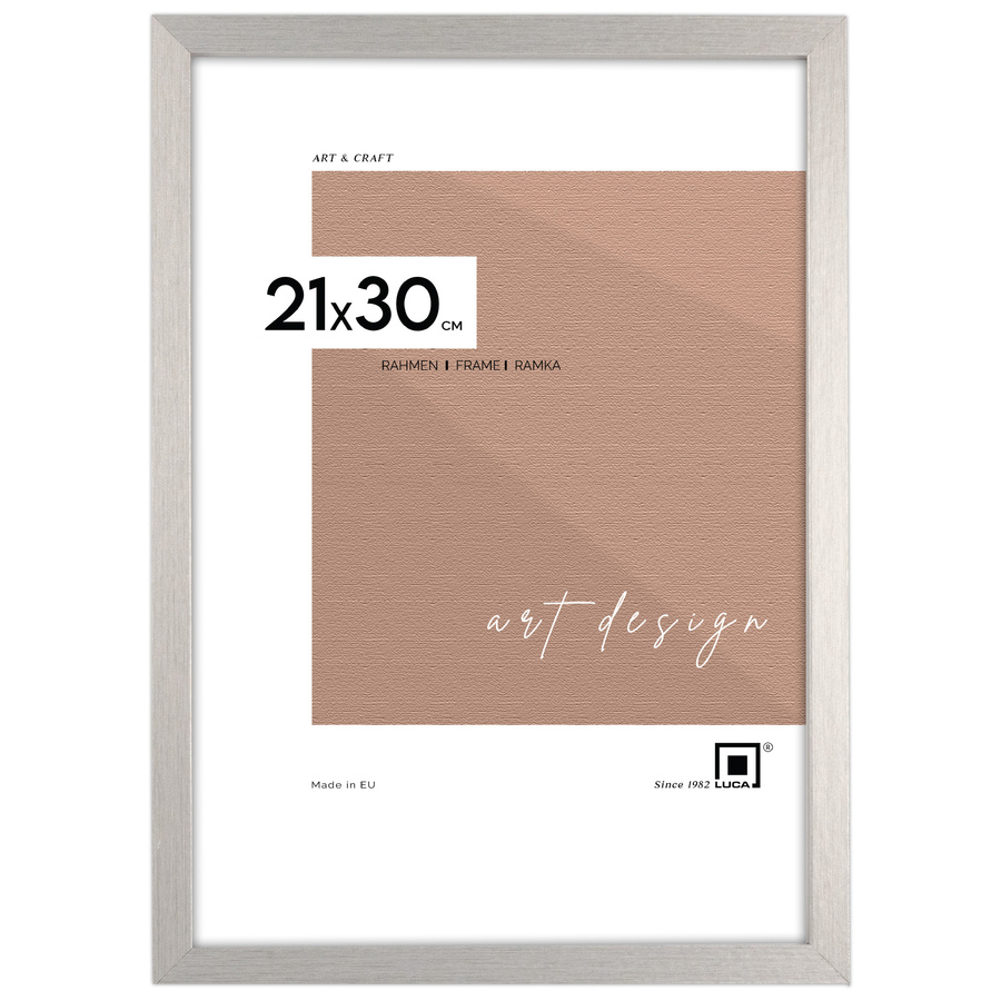 Srebrna ramka na zdjęcia w rozmiarze 21x30 cm