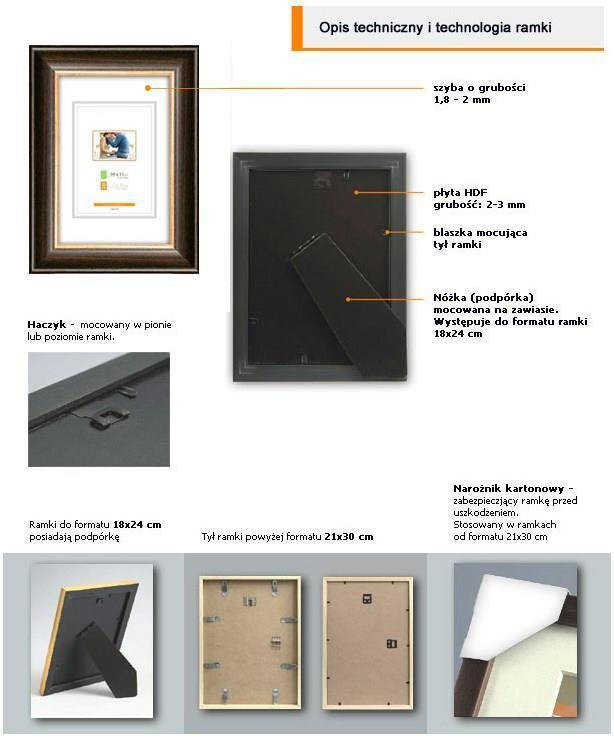 Ramka drewniana CUTRO 2027 30x45 cm