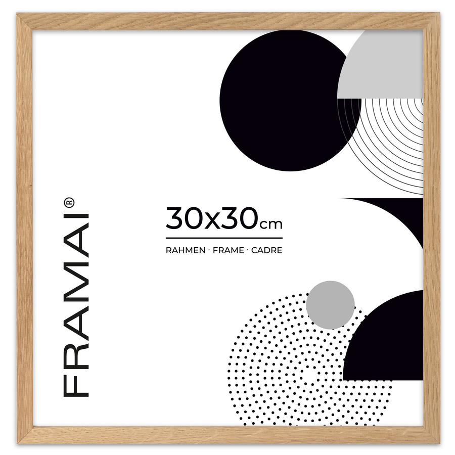 Dębowa ramka na zdjęcia w rozmiarze 30x30 cm